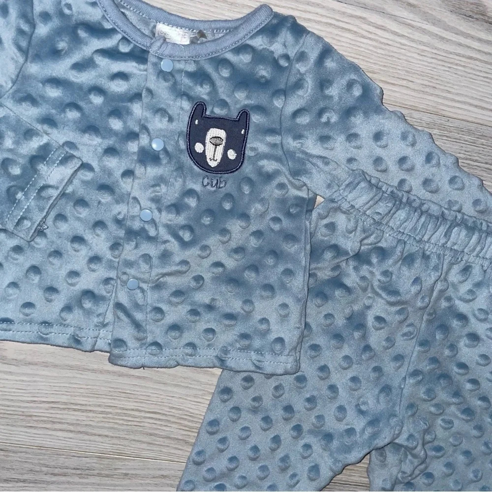 Baby Deer Baby Boys Velour Two-Piece Outfit 3–6 Months